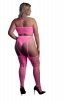 Two Piece with Crop Top and Stockings  XL/XXXXL
